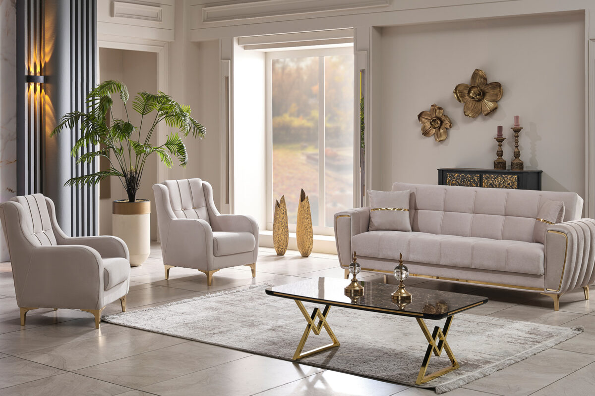 Boston Sofa mit Schlacf foktionen 3+3+1