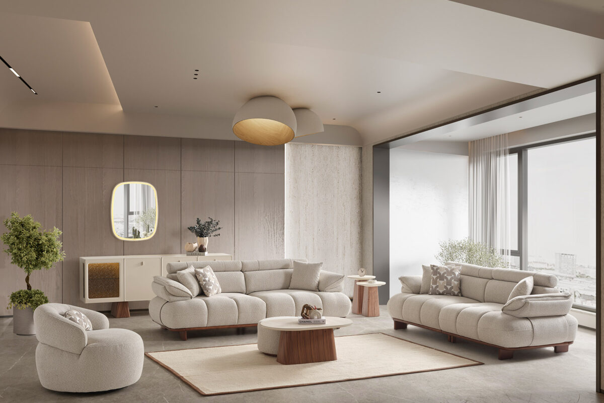 Crown Sofa mit Schlacf foktionen 3+3+1