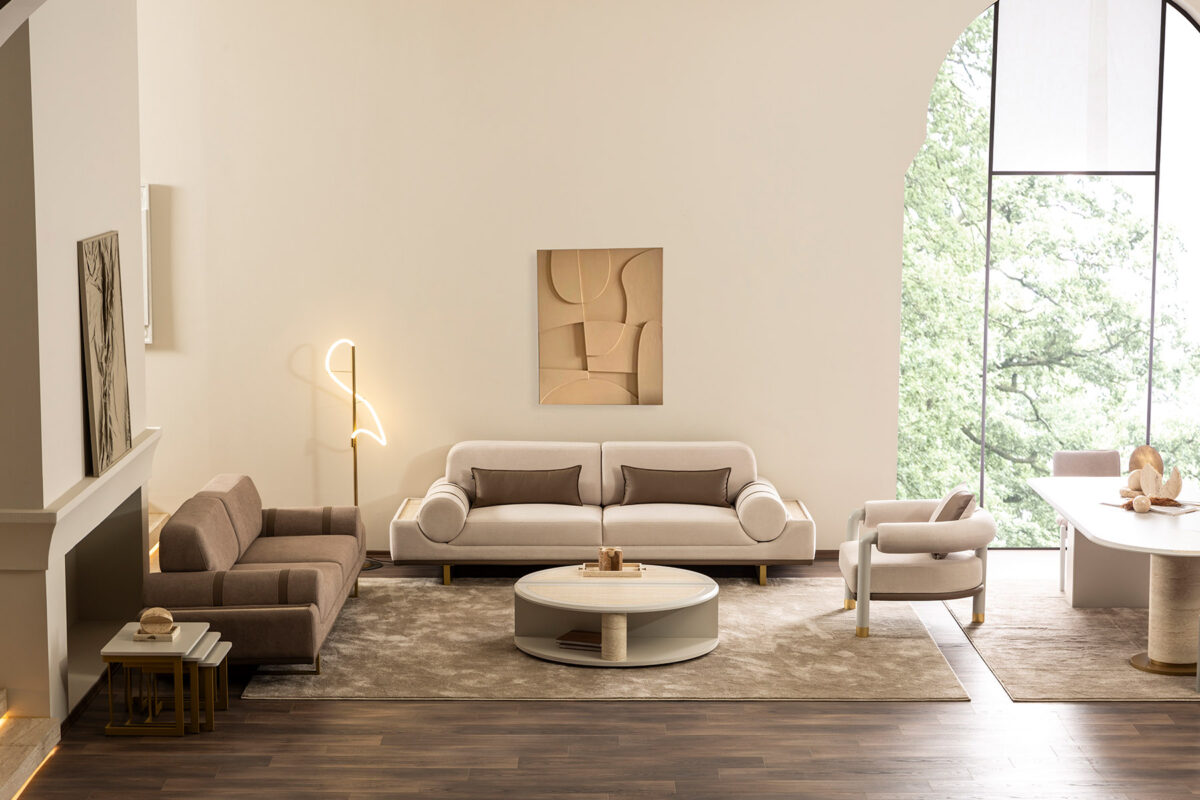 Milas Sofa mit Schlacf foktionen 3+3+1