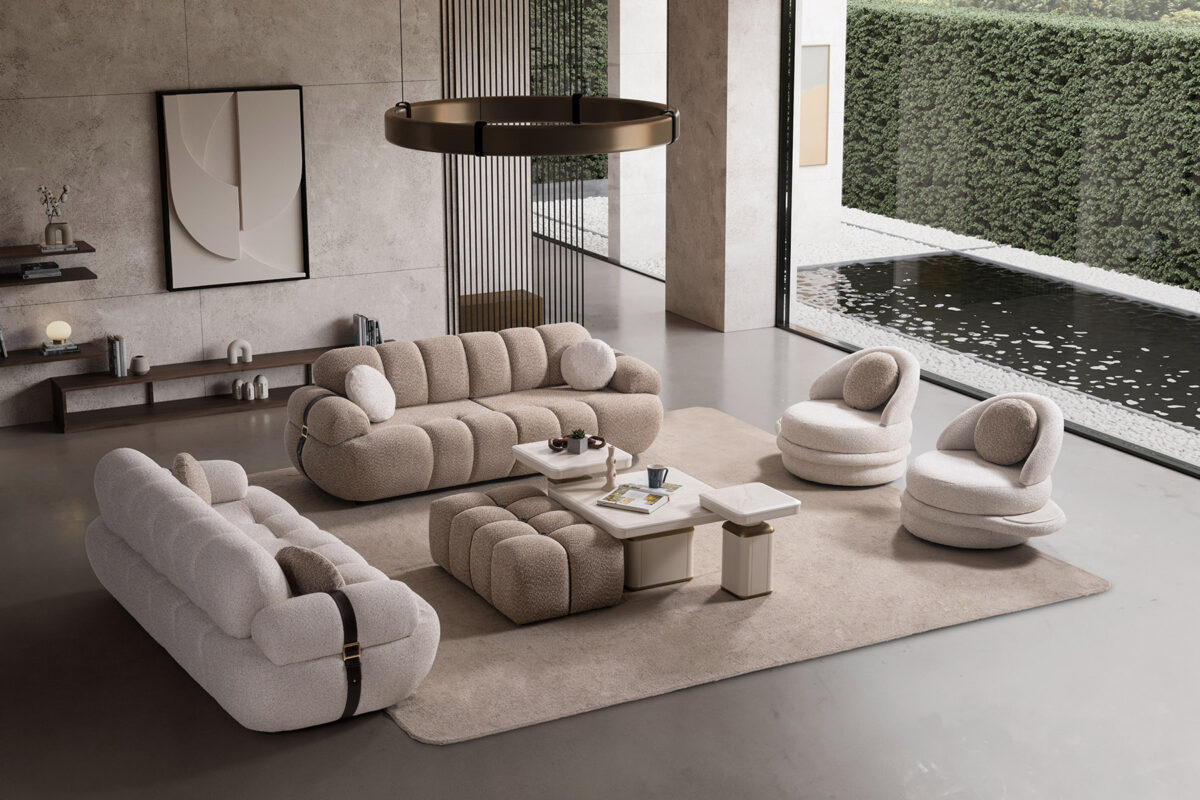 Monza Sofa mit Schlacf foktionen 3+3+1